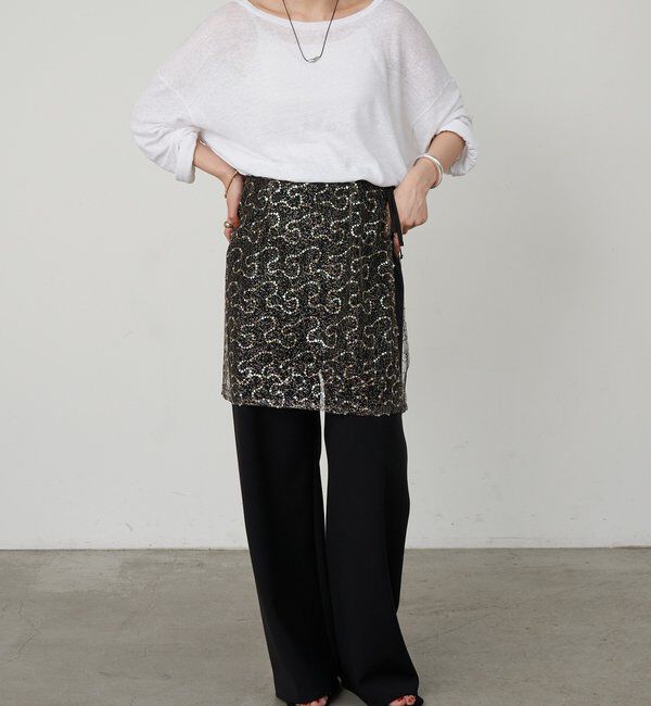  「スパンコールラップスカート」|スカート|