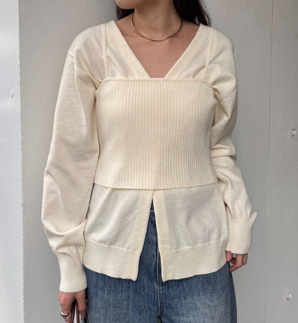  「ビスチェセットカーディガン」|カーディガン|