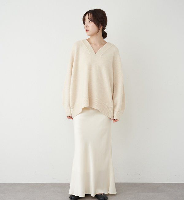  「【@kanako_ikiコラボカラー】【全骨格キレイ見え】ウェーブネックニット」|ニット・セーター|