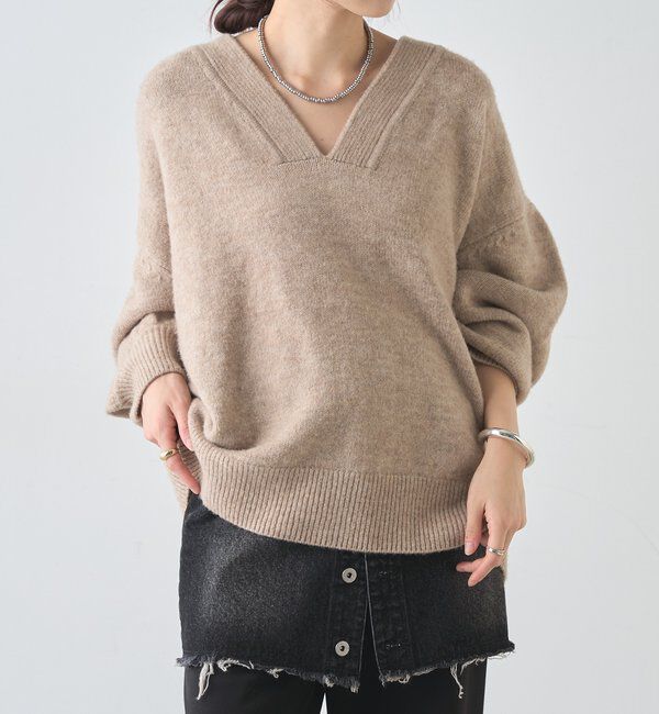  「【@kanako_ikiコラボカラー】【全骨格キレイ見え】ウェーブネックニット」|ニット・セーター|