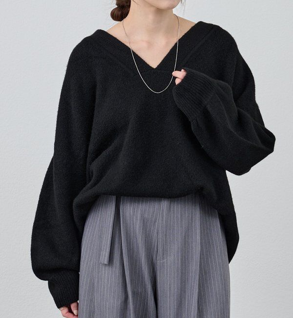  「【@kanako_ikiコラボカラー】【全骨格キレイ見え】ウェーブネックニット」|ニット・セーター|