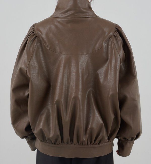  「フェイクレザーブルゾン」|ブルゾン・スタジャン|