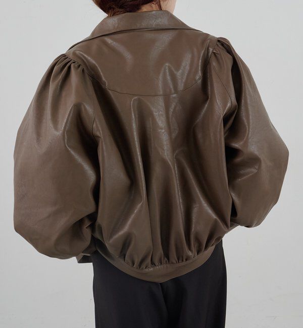  「フェイクレザーブルゾン」|ブルゾン・スタジャン|