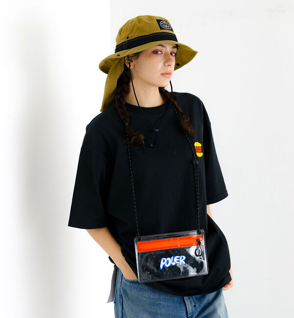 ABAHOUSE「【POLeR/ポーラー】PVC MOBILE SACOCHE/モバイルサコッシュ」|モバイルケース|オレンジ