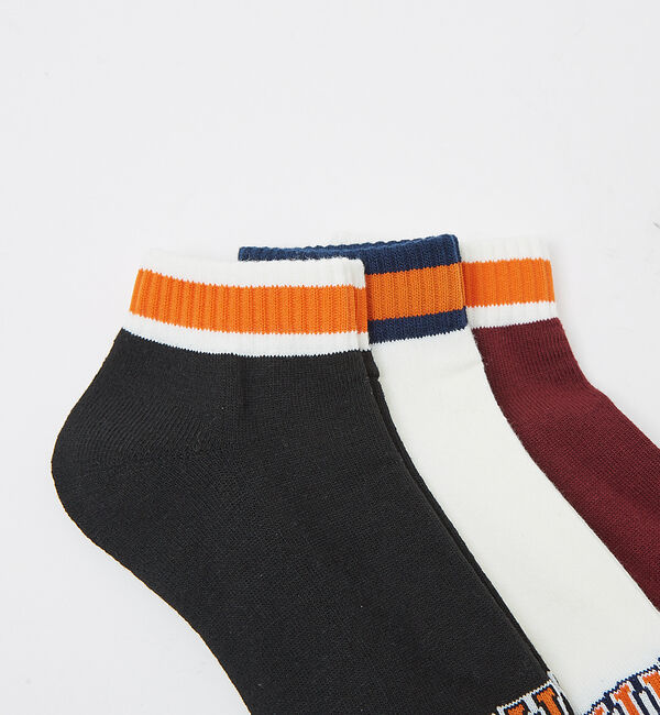 ABAHOUSE「【UNIVERSALOVERALL / ユニバーサルオーバーオール】3P カレッ」|ソックス|