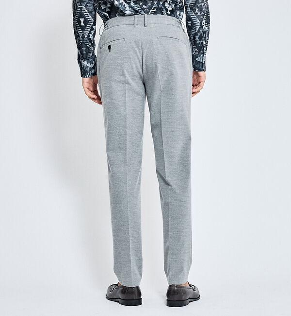 ABAHOUSE「【ON/OFF兼用】パウダータッチ  ピンタック イージースラックス / 360」|スラックス|