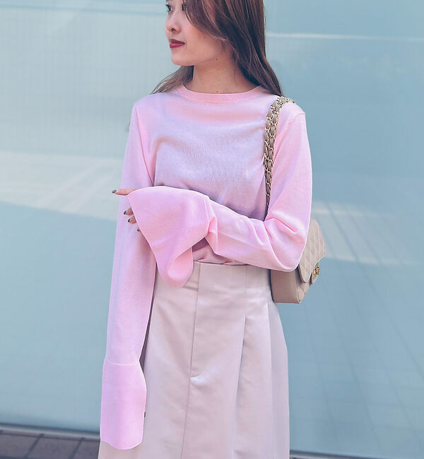 Rouge vif「スリーブスリット ニットプルオーバー」|ニット・セーター|