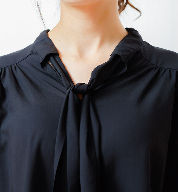 Rouge vif「前後 ２WAYギャザーボウタイブラウス」|シャツ・ブラウス|