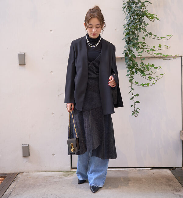 Rouge vif「シアーラメチュールキャミワンピース」|ワンピース|