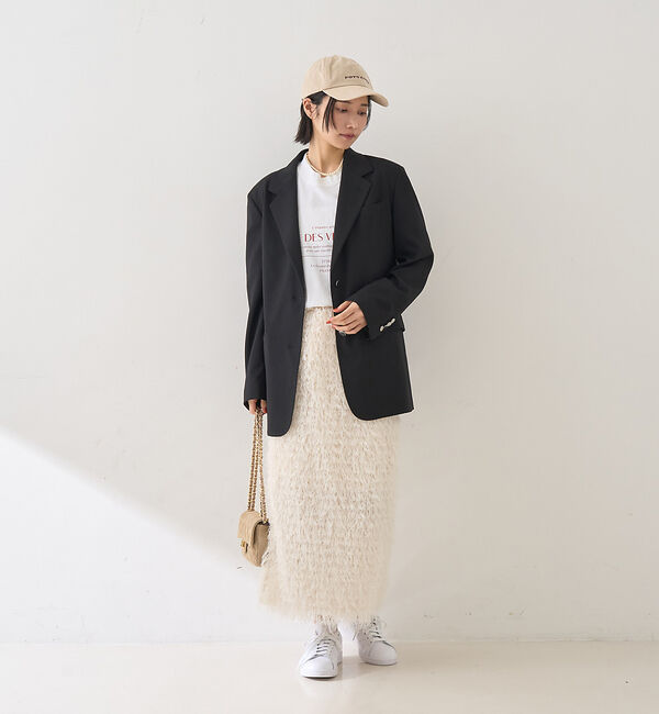 Rouge vif「【セットアップ対応】メンズライクウール混サキソニージャケット」|テーラードジャケット|