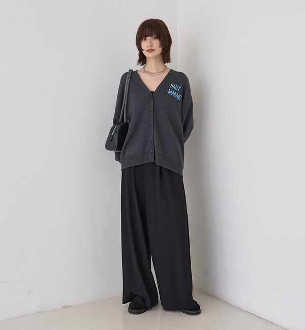 Rouge vif「【人気追加】ストレッチダンボールタックワイドパンツ」|その他|