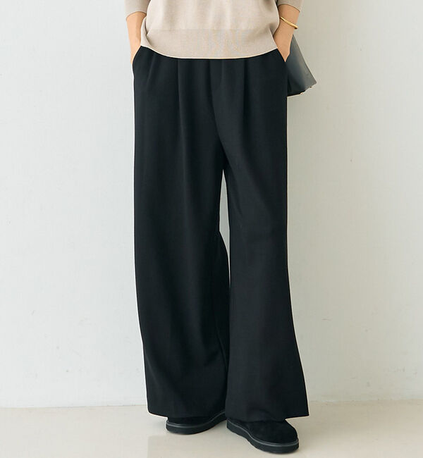 Rouge vif「【人気追加】ストレッチダンボールタックワイドパンツ」|その他|