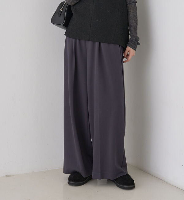 Rouge vif「【人気追加】ストレッチダンボールタックワイドパンツ」|その他|