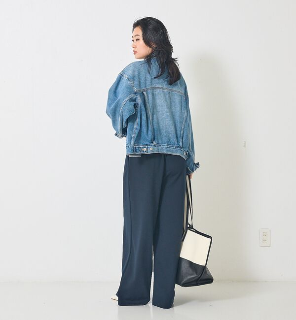 Rouge vif「【人気追加】ストレッチダンボールタックワイドパンツ」|その他|