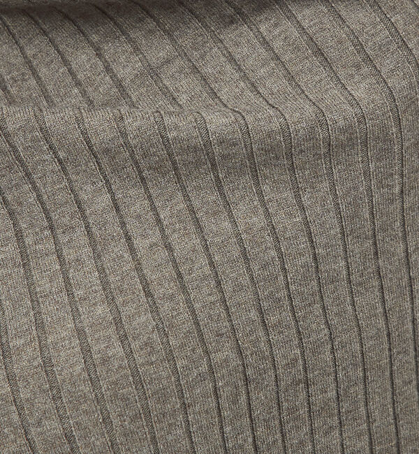 qualite「【23AW】アシメスヌードリブニット」|ニット・セーター|