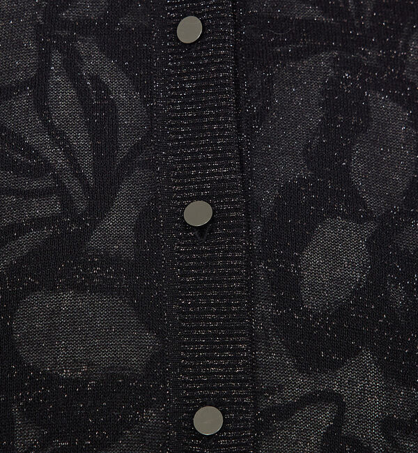 qualite「【夏の羽織りにおすすめ】ラメハイゲージニットカーデ」|カーディガン|