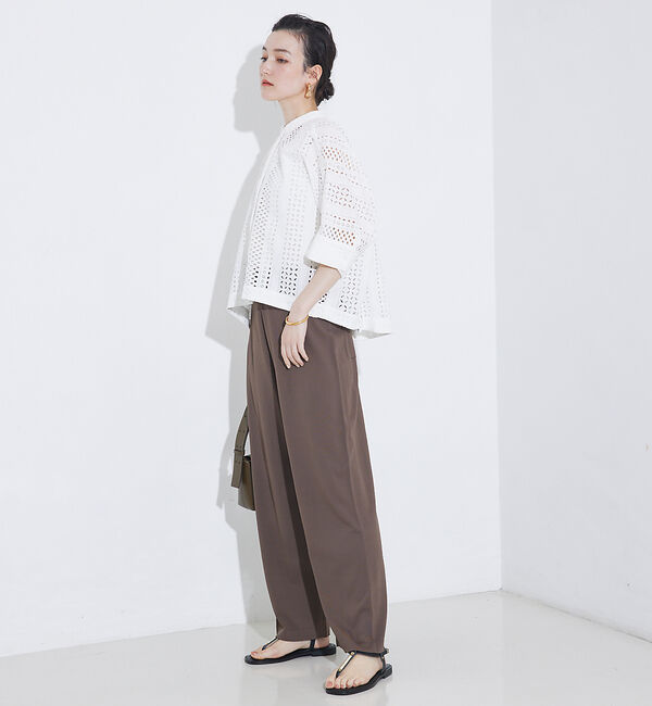 qualite「【セットアップ対応】接触冷感/レーヨンストレッチニットパンツ」|その他|