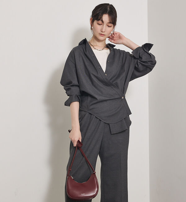 qualite「ソフトサキソニー2WAYシャツ」|シャツ・ブラウス|