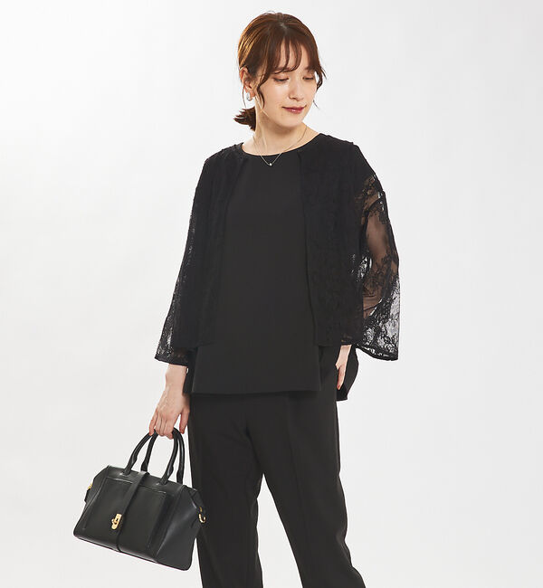abahouse mavie「【セットアップ対応/エニデイカセット】レースボレロブラウス」|シャツ・ブラウス|