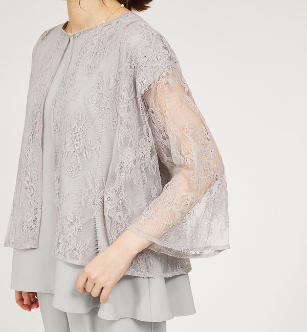 abahouse mavie「【セットアップ対応/エニデイカセット】レースボレロブラウス」|シャツ・ブラウス|