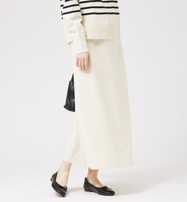 abahouse mavie「【セットアップ対応】セミフレアニットスカート」|スカート|