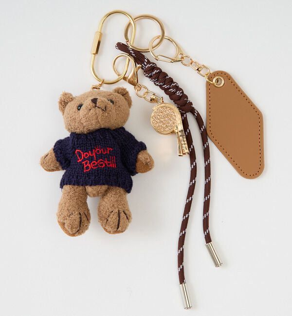 Liesse「《別注》【HANDLY APPARELS】ベアキーチャーム」|チャーム・キーホルダー|ネイビー