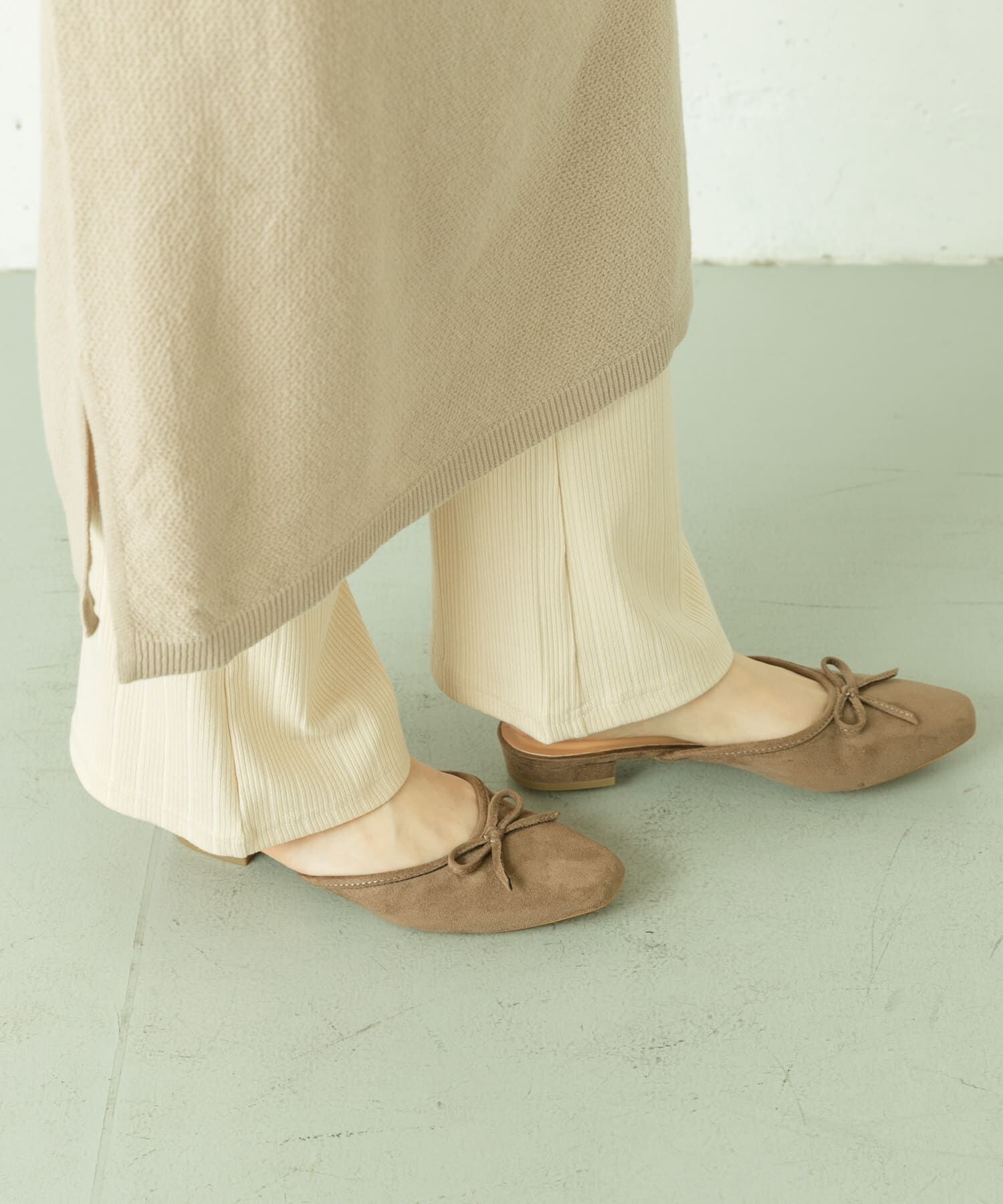 Sonny Label 「スエードバレエミュールサンダル」|サンダル|
