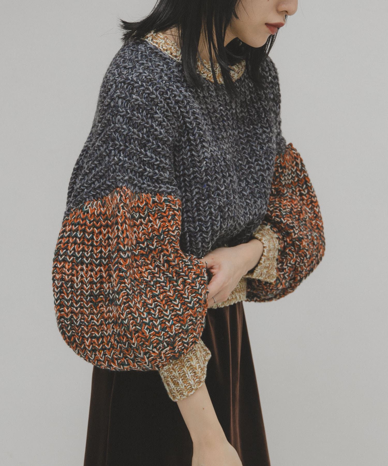  「マルチカラーサイクルニット」|ニット・セーター|