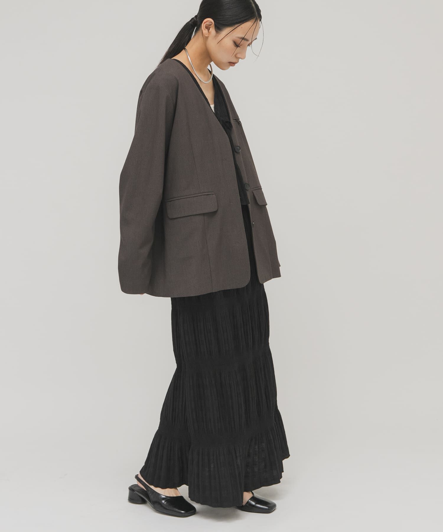  「マジョリカプリーツベストSETスカート」|その他|