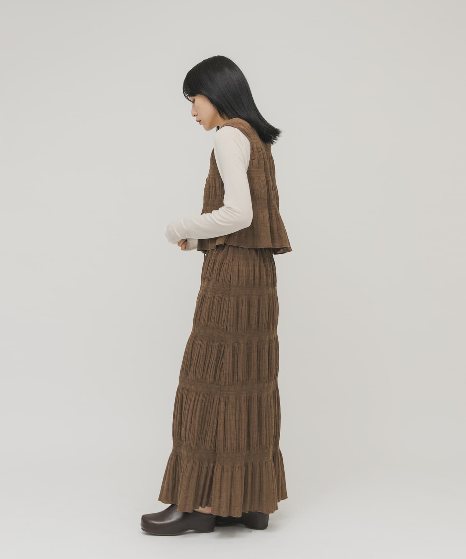  「マジョリカプリーツベストSETスカート」|その他|