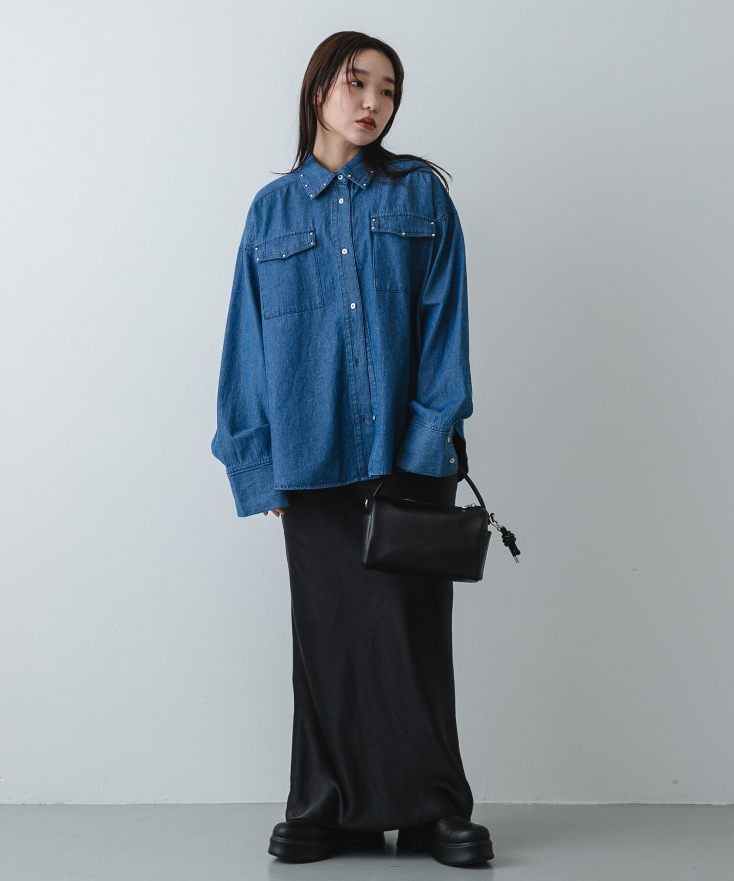 SENSE OF PLACE by URBAN RESEARCH「スタッズデニムシャツ」|シャツ・ブラウス|