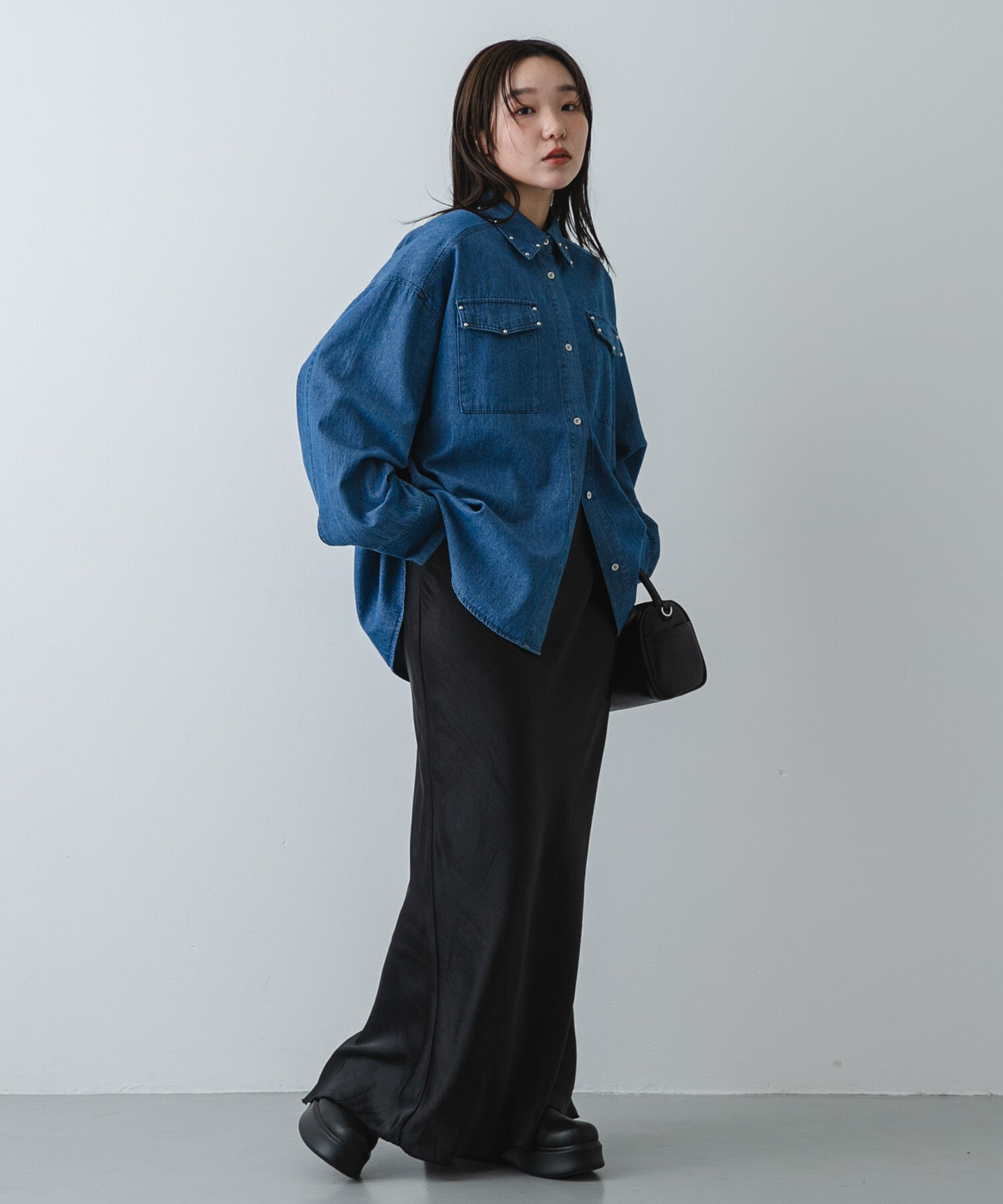 SENSE OF PLACE by URBAN RESEARCH「スタッズデニムシャツ」|シャツ・ブラウス|