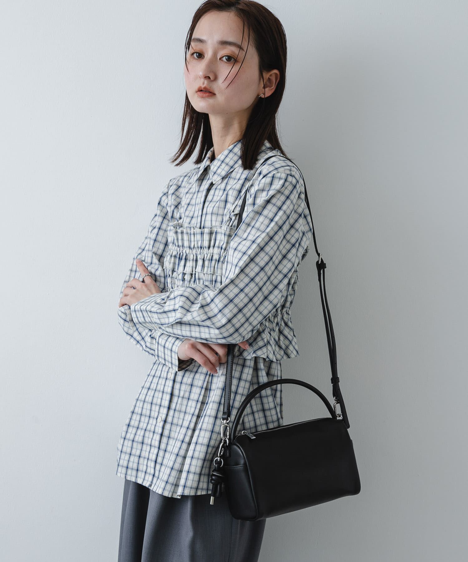 SENSE OF PLACE by URBAN RESEARCH「ラウンドスクエアソフトバッグ」|ハンドバッグ|