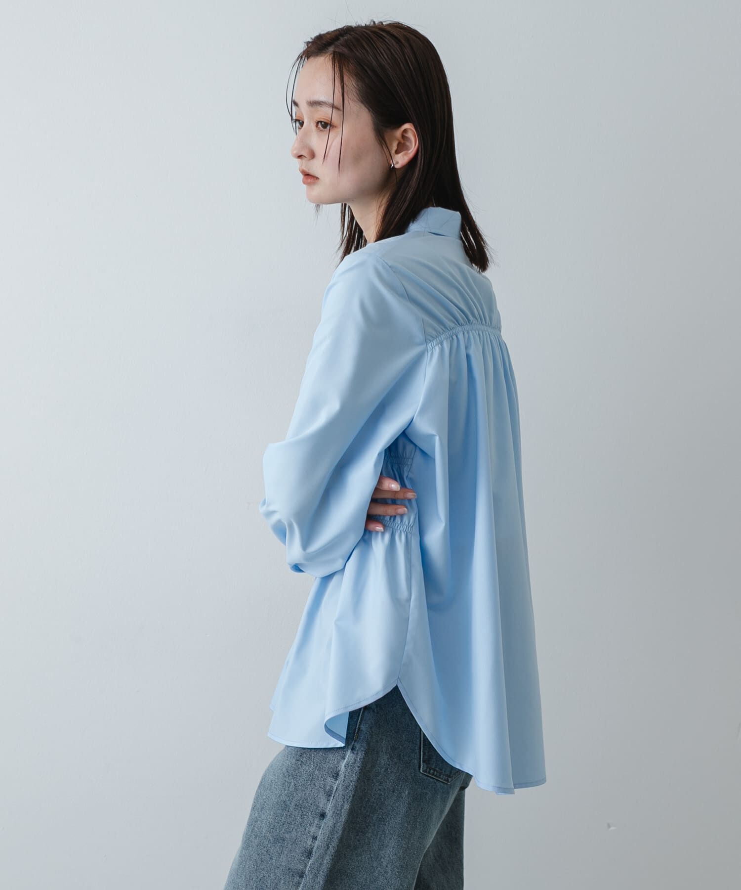 SENSE OF PLACE by URBAN RESEARCH「シャーリングデザインシャツ」|シャツ・ブラウス|