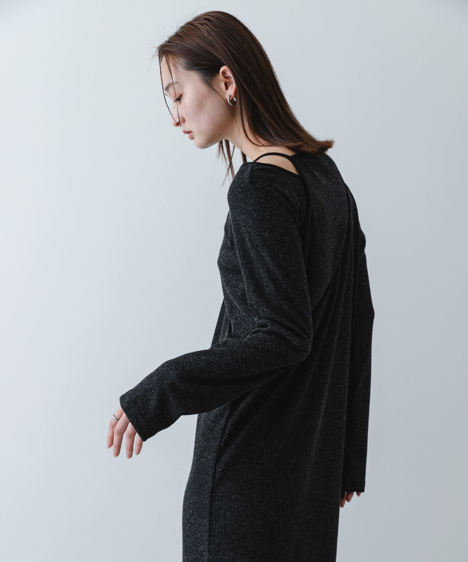 SENSE OF PLACE by URBAN RESEARCH「レイヤードデザインリブワンピース」|ワンピース|