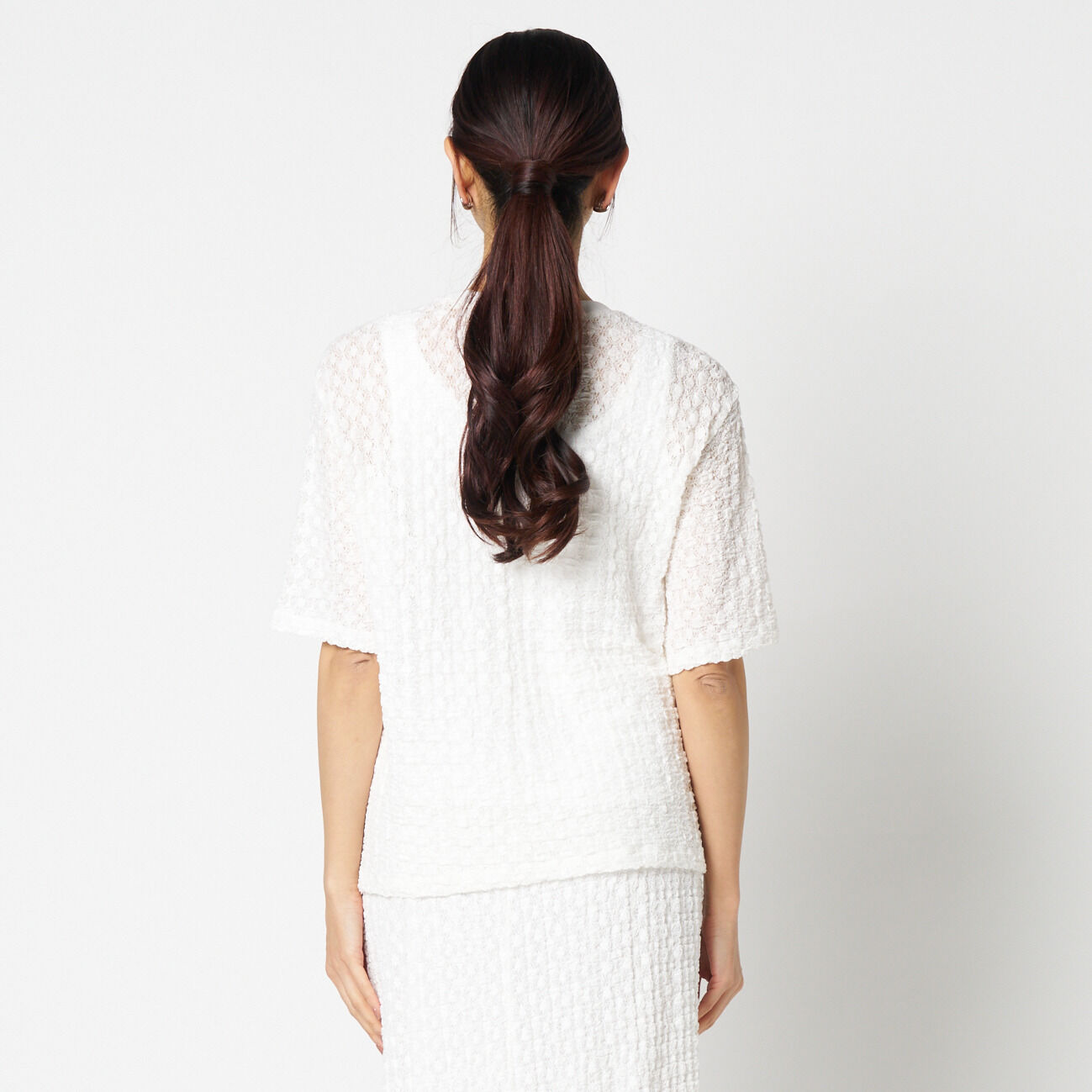 HELIOPOLE「HELIOPOLE STRETCH LACE BIG T SHIRT」|Tシャツ・カットソー|