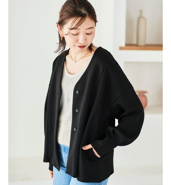 le.coeur blanc「《手洗い可能》シャイニーシャギーニットベスト」|ベスト・ジレ|