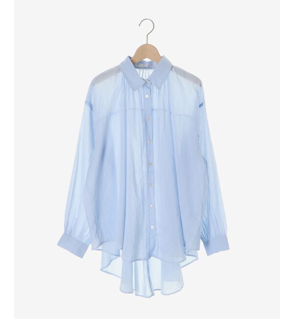  「《WEB限定アイテム》バックギャザーオーバーシャツ」|シャツ・ブラウス|