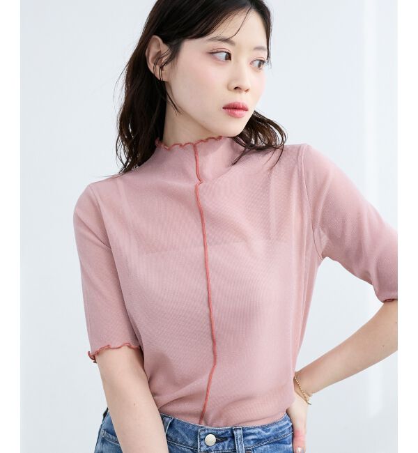  「《WEB限定アイテム》メロウシアーハイネックトップス」|Tシャツ・カットソー|