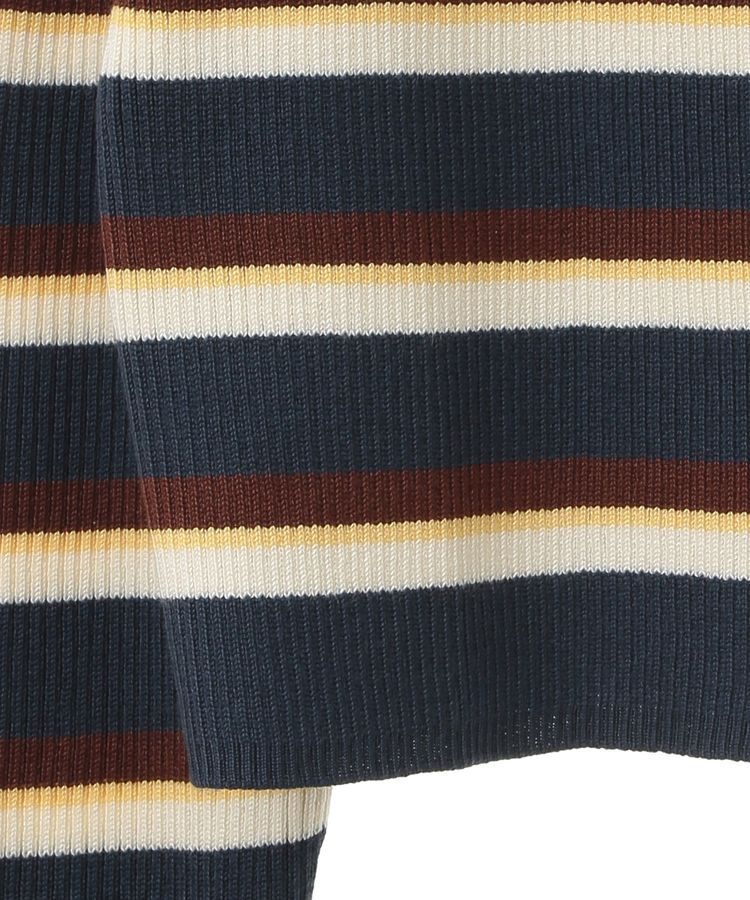 earth music&ecology「Wジップリブカーディガン」|カーディガン|