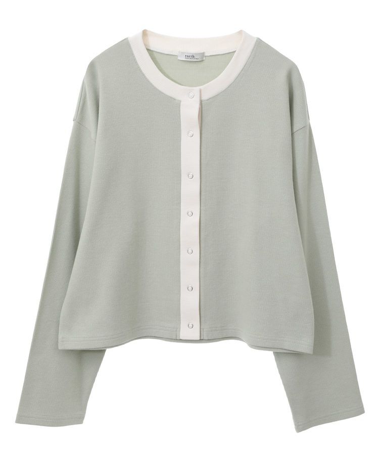 earth music&ecology「SET2点リブアンサンブル」|カーディガン|