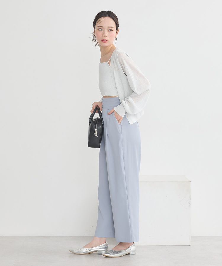 earth music&ecology「ハイウエストワイドパンツ」|その他|