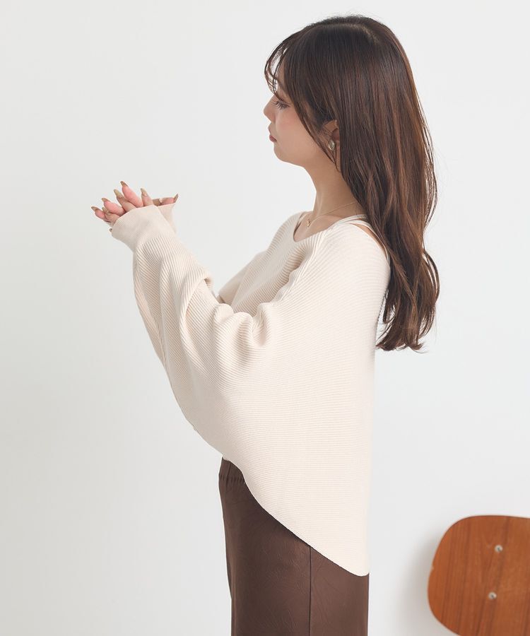 earth music&ecology「SET2点クロスニット+キャミソール」|ニット・セーター|