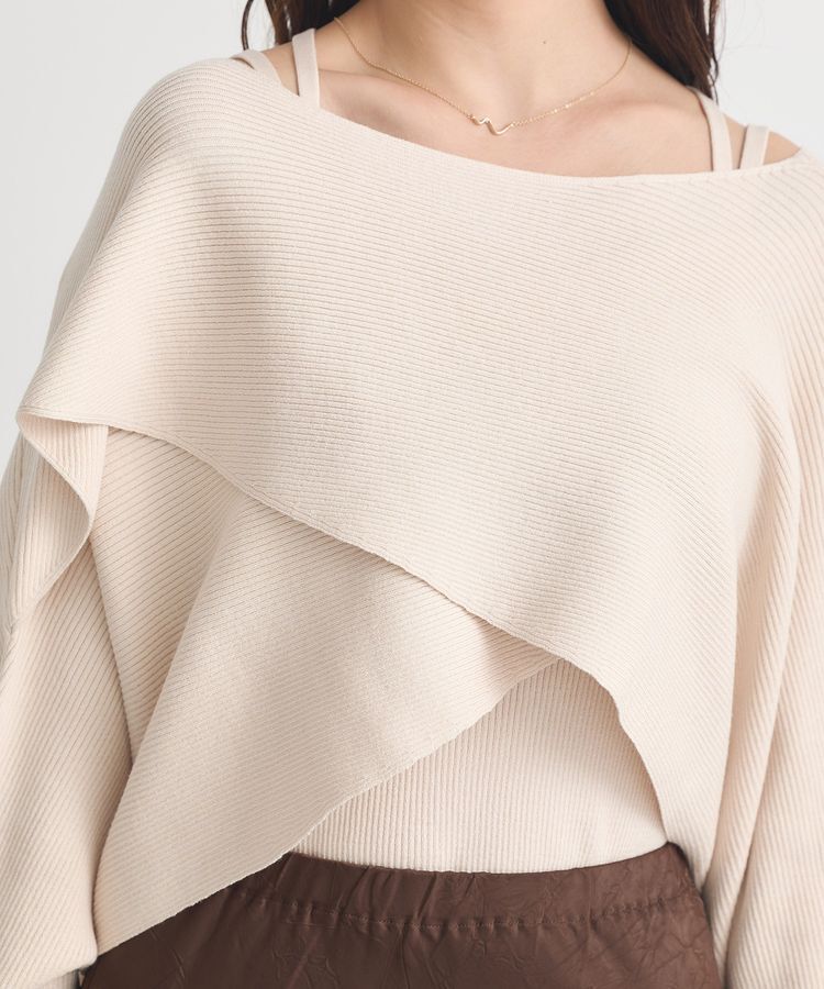 earth music&ecology「SET2点クロスニット+キャミソール」|ニット・セーター|