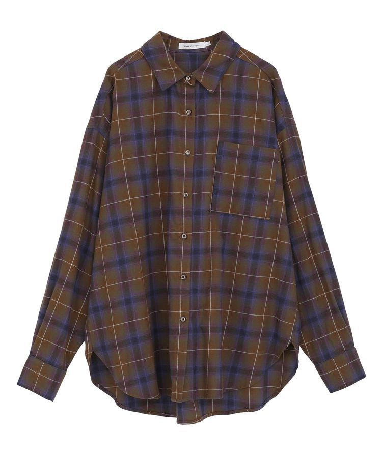 AMERICAN HOLIC「ビエラ起毛チェックシャツ」|シャツ・ブラウス|