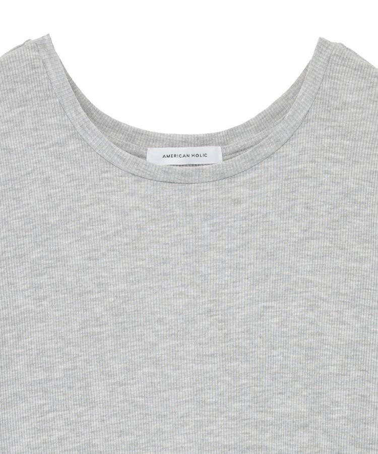AMERICAN HOLIC「シアーリブプルオーバー」|Tシャツ・カットソー|