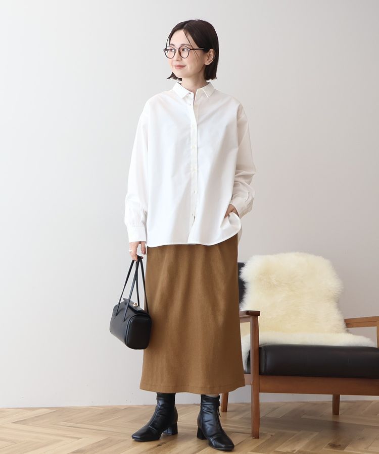 AMERICAN HOLIC「針抜きリブナロースカート」|タイト|