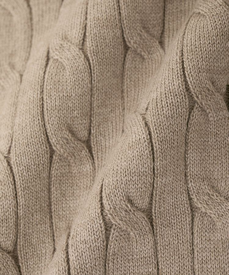 AMERICAN HOLIC「ケーブル5分袖ニットプルオーバー」|ニット・セーター|