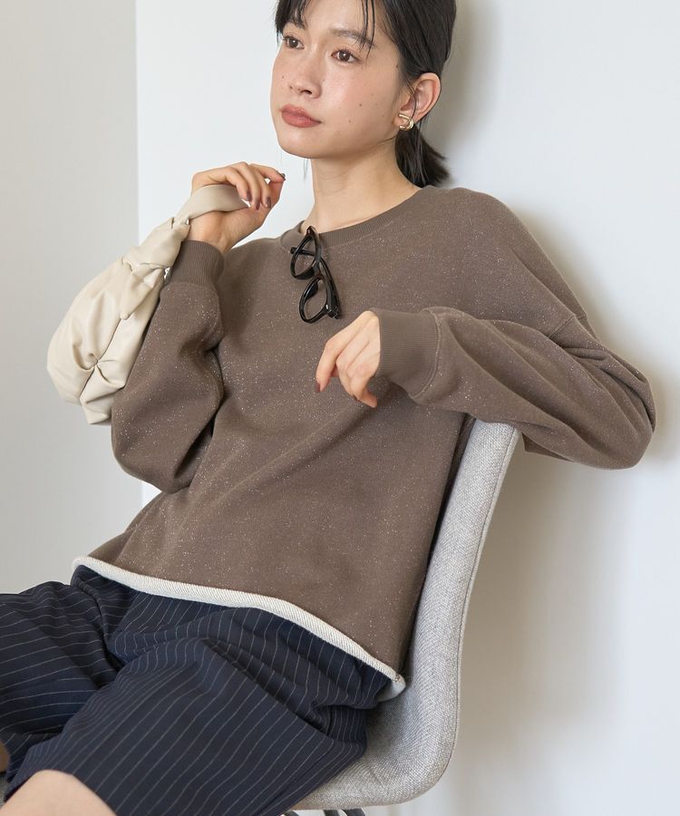 AMERICAN HOLIC「ラメ裏毛スウェットプルオーバー」|スウェット・ジャージ|