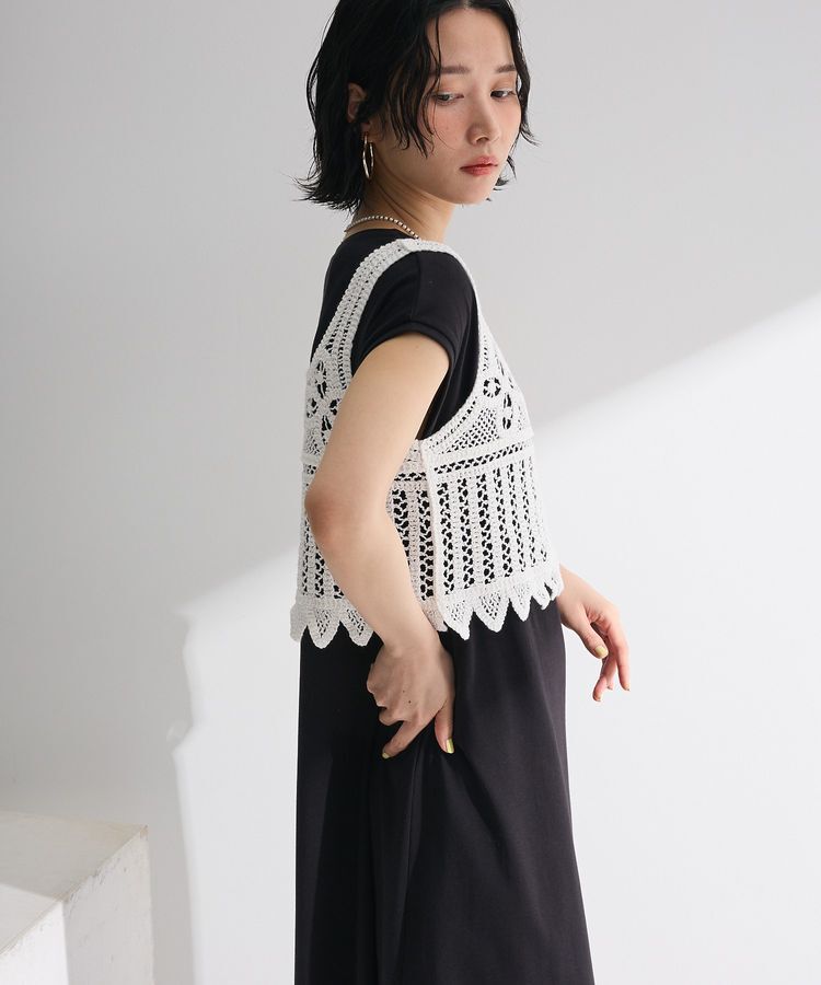 Green Parks「SET2点クロシェベスト＋ワンピース」|ワンピース|